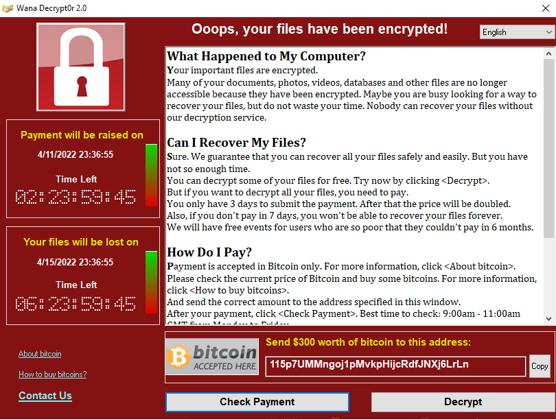 Malware Report: Wannacry Ransomware